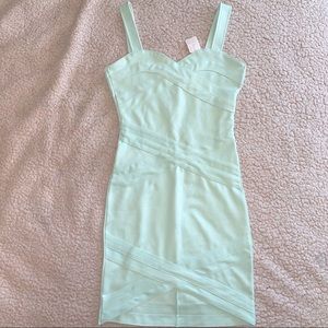 Mint Green Asymmetrical Dress